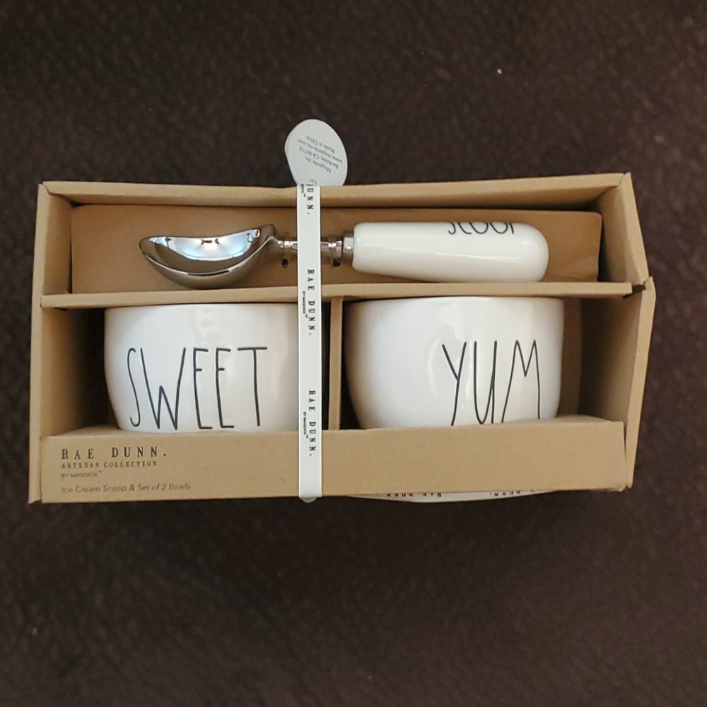 Rae Dunn Ice Cream Set Brand New